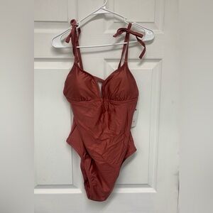 Shade & Shore one piece swimsuit sz L long